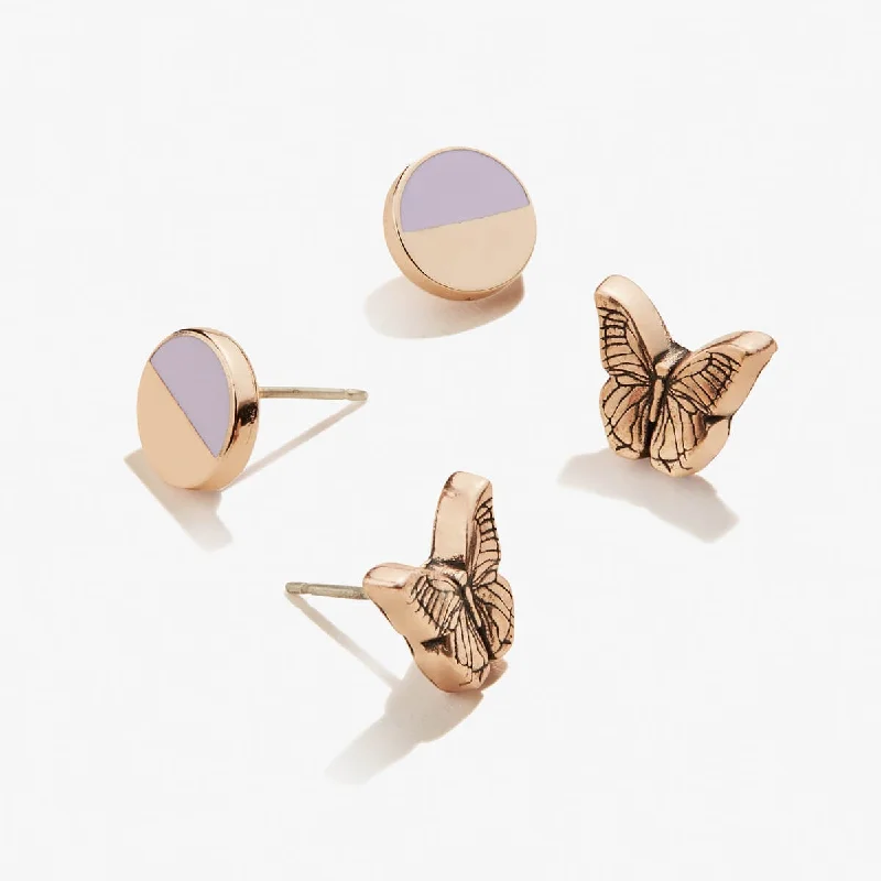 Flash Jewelry Sale – Get Stunning Pieces At Low Prices Butterfly Stud Earrings, Set of 2 Flash Jewelry Sale – Get Stunning Pieces At Low Prices Butterfly Stud Earrings, Set of 2
