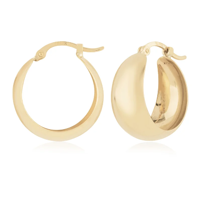 Last Chance To Grab Your Favorite Jewelry At A Discount Hollowed out Gold Hoops