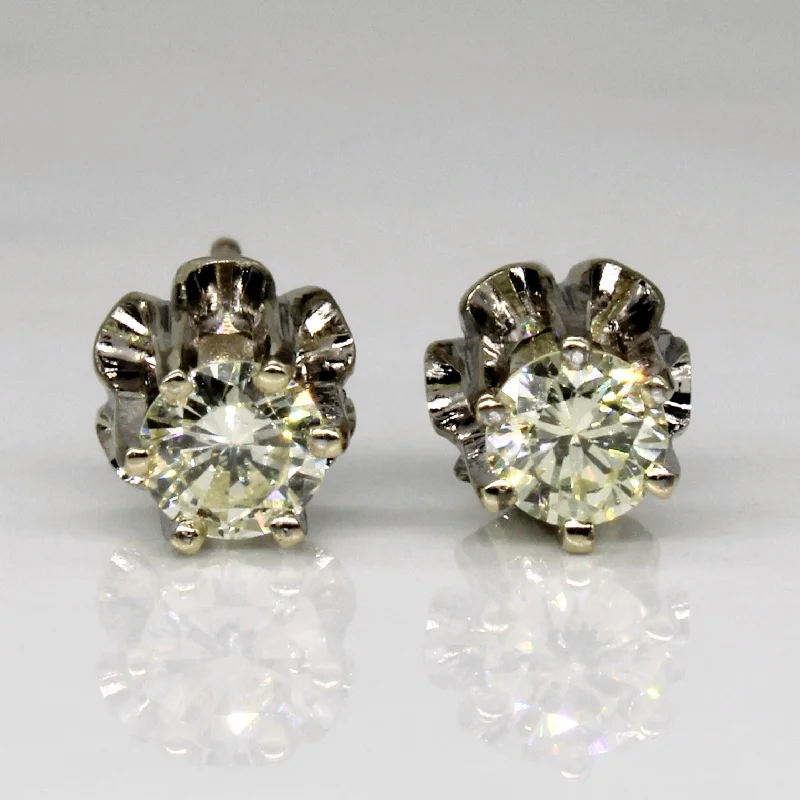 Celebrate Every Occasion With Sparkling Savings Cathedral Set Diamond 10k Stud Earrings | 0.48ctw | Celebrate Every Occasion With Sparkling Savings Cathedral Set Diamond 10k Stud Earrings | 0.48ctw |