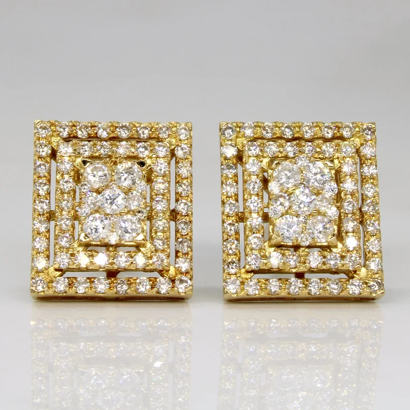 Affordable Elegance – Special Jewelry Sale Now Live Diamond Cluster Set Stud Earrings | 1.00ctw | Affordable Elegance – Special Jewelry Sale Now Live Diamond Cluster Set Stud Earrings | 1.00ctw |