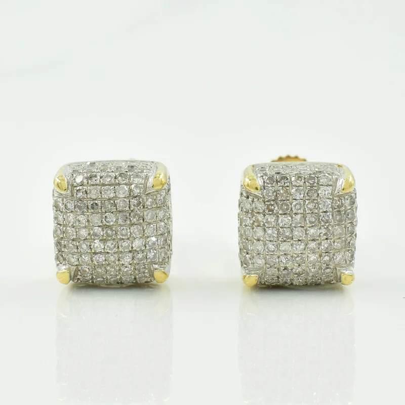 Elevate Your Jewelry Collection With Limited-Time Savings Diamond Grid Stud Earrings | 1.00ctw | Elevate Your Jewelry Collection With Limited-Time Savings Diamond Grid Stud Earrings | 1.00ctw |