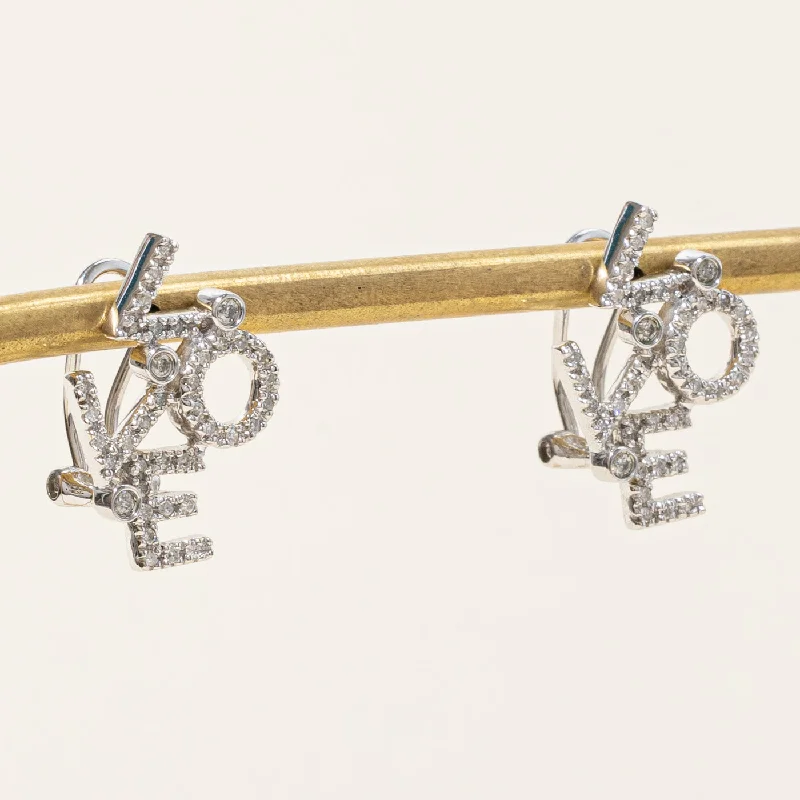 Bestselling Jewelry At Special Promotional Rates Diamond "LOVE" Stud Earrings | 0.42ctw | Bestselling Jewelry At Special Promotional Rates Diamond "LOVE" Stud Earrings | 0.42ctw |