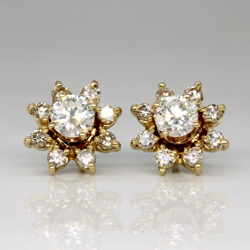 Last Chance To Shop High-End Jewelry At Markdown Prices Diamond Stud Earrings with Jackets | 1.64ctw | Last Chance To Shop High-End Jewelry At Markdown Prices Diamond Stud Earrings with Jackets | 1.64ctw |