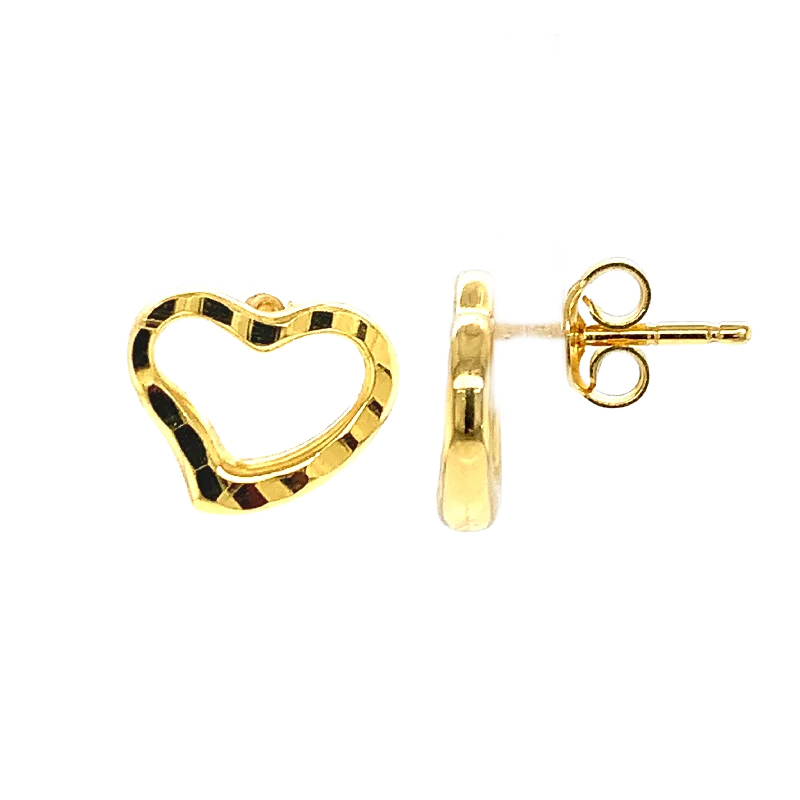 Affordable Elegance – Premium Jewelry At Special Prices 14K Yellow Gold Heart Shape Stud Earrings Affordable Elegance – Premium Jewelry At Special Prices 14K Yellow Gold Heart Shape Stud Earrings