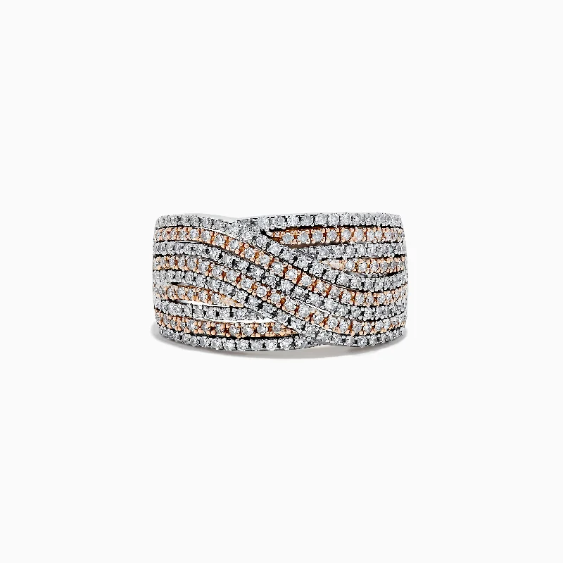 Your Dream Jewelry At Dream Prices – Shop Now 14K Two-Tone Gold Diamond Pave Ring