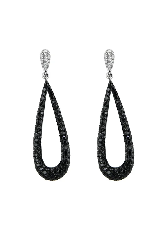 Limited-Time Jewelry Sale – Elegant Styles At Less 14K White Gold Black and White Diamond Earrings, 1.40 TCW Limited-Time Jewelry Sale – Elegant Styles At Less 14K White Gold Black and White Diamond Earrings, 1.40 TCW