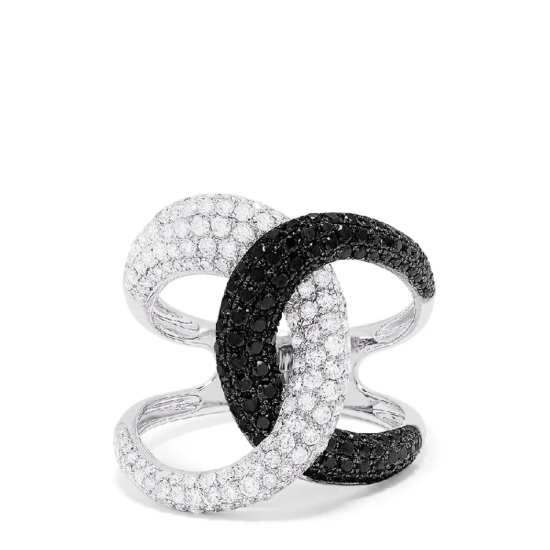 Best-Selling Jewelry Now Available At Special Deals 14K White Gold Black and White Diamond Fashion Ring, 1.56 TCW Best-Selling Jewelry Now Available At Special Deals 14K White Gold Black and White Diamond Fashion Ring, 1.56 TCW
