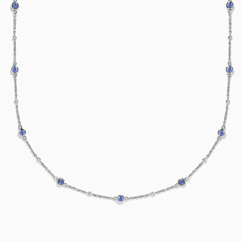 Limited-Time Jewelry Sale – Don't Miss These Deals 14K White Gold Diamond and Tanzanite Stationary Necklace Limited-Time Jewelry Sale – Don't Miss These Deals 14K White Gold Diamond and Tanzanite Stationary Necklace
