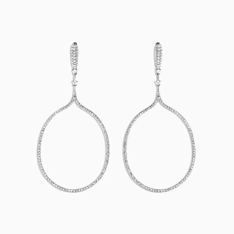 Grab Stylish Jewelry Before The Sale Ends 14K White Gold Diamond Earring, 2.24 TCW