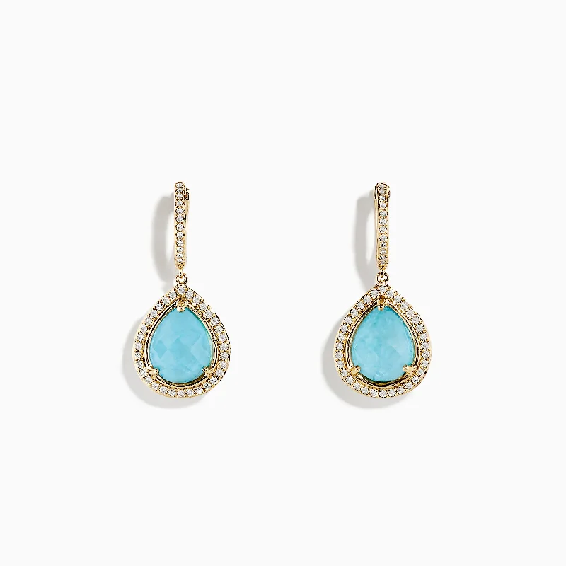 Bestselling Jewelry Now On Sale – Elevate Your Look 14K Yellow Gold Apatite and Diamond Pear Shaped Drop Earrings Bestselling Jewelry Now On Sale – Elevate Your Look 14K Yellow Gold Apatite and Diamond Pear Shaped Drop Earrings