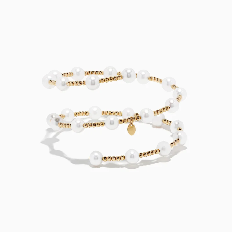 Grab Your Favorite Jewelry At The Lowest Prices 14K Yellow Gold Cultured Fresh Water Pearl Wrap Bracelet Grab Your Favorite Jewelry At The Lowest Prices 14K Yellow Gold Cultured Fresh Water Pearl Wrap Bracelet