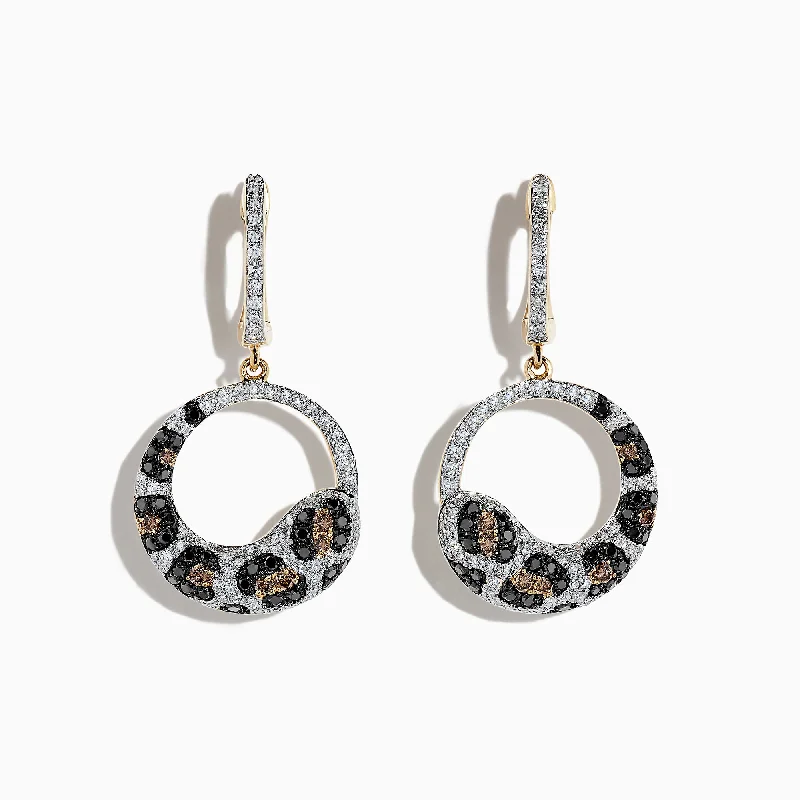 Last Chance To Grab Your Favorite Jewelry At A Discount 14K Yellow Gold Diamond Leopard Spot Earrings, 1.24 TCW Last Chance To Grab Your Favorite Jewelry At A Discount 14K Yellow Gold Diamond Leopard Spot Earrings, 1.24 TCW