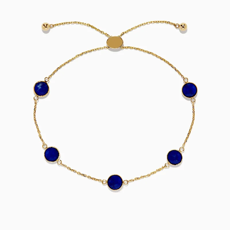 The Perfect Accessory For Less – Jewelry Sale Live 14K Yellow Gold Lapis Lazuli Bracelet, 4.40 TCW The Perfect Accessory For Less – Jewelry Sale Live 14K Yellow Gold Lapis Lazuli Bracelet, 4.40 TCW