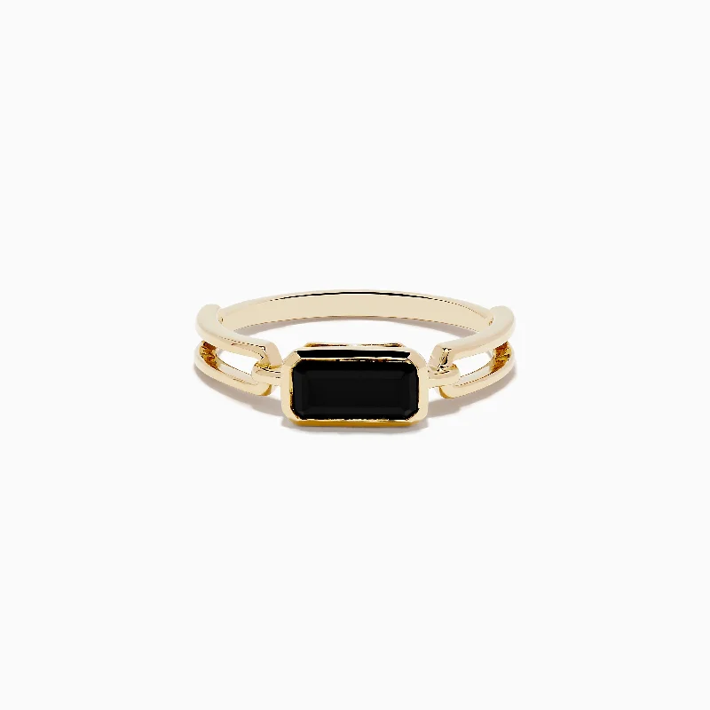 Sparkle For Less – Shop Our Limited-Time Jewelry Deals 14K Yellow Gold Onyx Ring