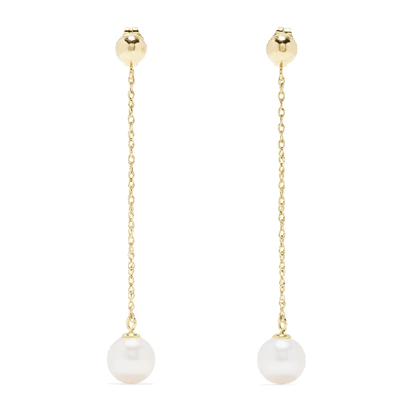 Affordable Luxury Jewelry – Style At A Great Price 14K Yellow Gold Pearl Drop Earrings Affordable Luxury Jewelry – Style At A Great Price 14K Yellow Gold Pearl Drop Earrings