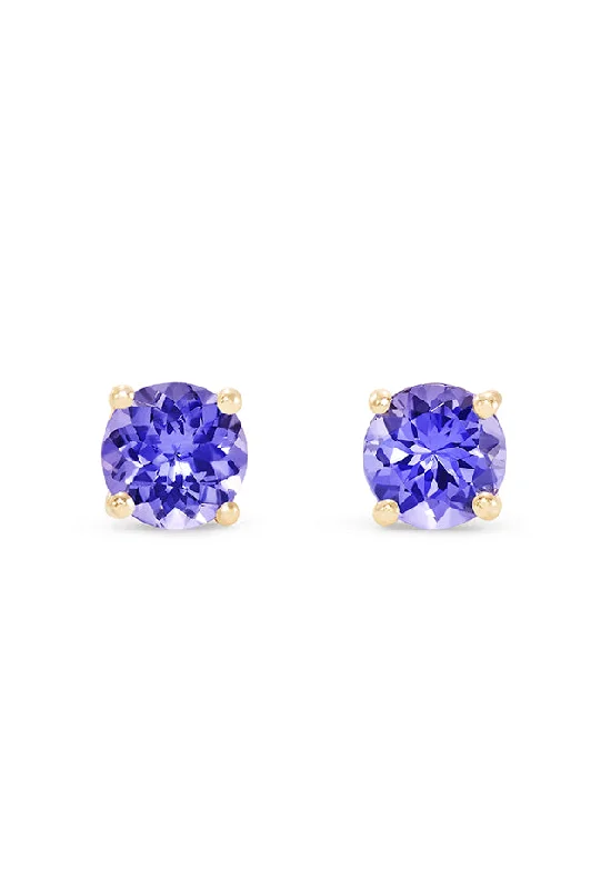 Limited-Time Jewelry Sale – Don't Miss These Deals 14K Yellow Gold Round Tanzanite Stud Earrings, 0.65 TCW Limited-Time Jewelry Sale – Don't Miss These Deals 14K Yellow Gold Round Tanzanite Stud Earrings, 0.65 TCW