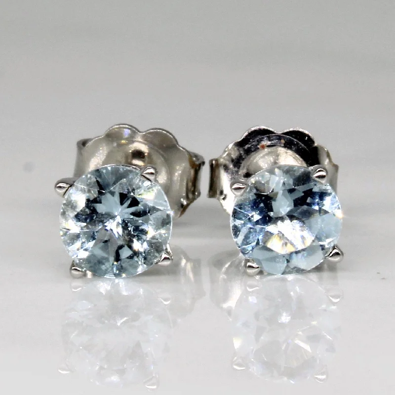 Affordable Luxury Jewelry – Style At A Great Price 'Effy' Aquamarine 14k White Gold Stud Earrings | 1.00ctw | Affordable Luxury Jewelry – Style At A Great Price 'Effy' Aquamarine 14k White Gold Stud Earrings | 1.00ctw |