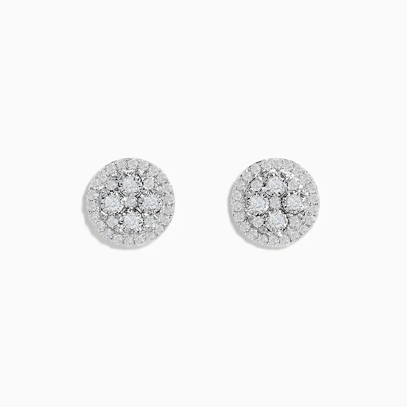 Huge Markdowns On Premium Jewelry Styles Bouquet 14K White Gold Diamond Stud Earrings Huge Markdowns On Premium Jewelry Styles Bouquet 14K White Gold Diamond Stud Earrings