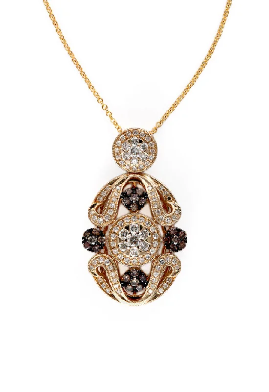 Elegant Jewelry Pieces At Unbelievable Prices 14K Yellow Gold Diamond Filigree Pendant, 1.04 TCW Elegant Jewelry Pieces At Unbelievable Prices 14K Yellow Gold Diamond Filigree Pendant, 1.04 TCW
