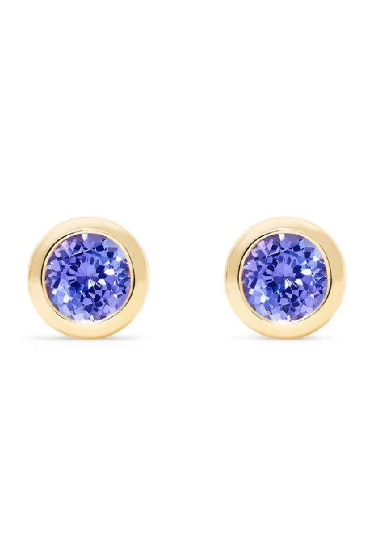 Dazzle With Discounts – Shop Jewelry On Sale 14K Yellow Gold Tanzanite Stud Earrings, 0.91 TCW Dazzle With Discounts – Shop Jewelry On Sale 14K Yellow Gold Tanzanite Stud Earrings, 0.91 TCW