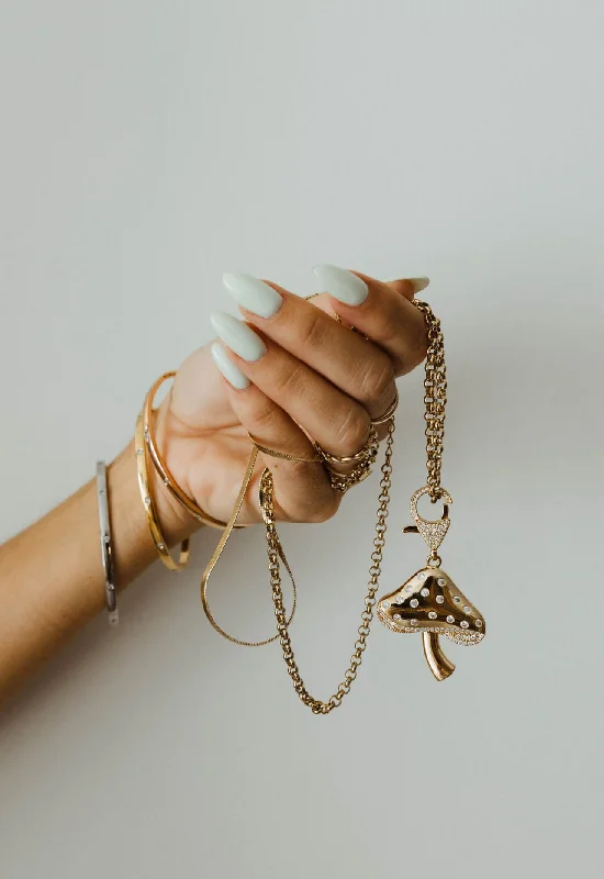Don't Miss Our Biggest Jewelry Sale Of The Season Elevate Mushroom 316L Stainless Steel Necklace Don't Miss Our Biggest Jewelry Sale Of The Season Elevate Mushroom 316L Stainless Steel Necklace