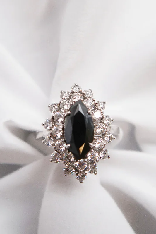Shop Fine Jewelry With Exclusive Savings Elizabeth .925 Sterling Silver Marquise Cut Onyx Moissanite Ring Shop Fine Jewelry With Exclusive Savings Elizabeth .925 Sterling Silver Marquise Cut Onyx Moissanite Ring