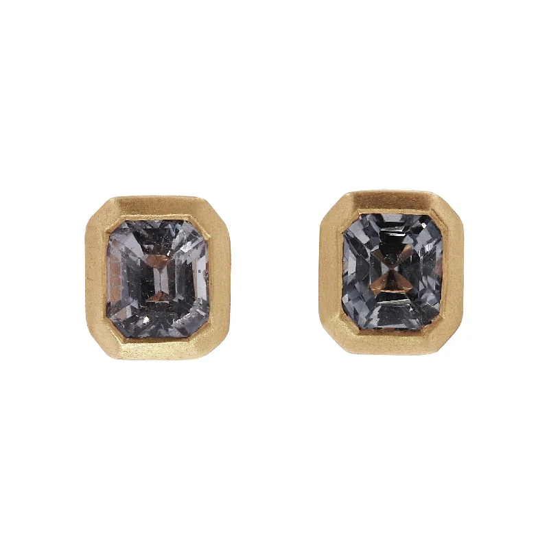 Elegant Jewelry, Exclusive Prices – Shop Now Gray Spinel Bezel-Set Studs by Kimberly Collins Elegant Jewelry, Exclusive Prices – Shop Now Gray Spinel Bezel-Set Studs by Kimberly Collins