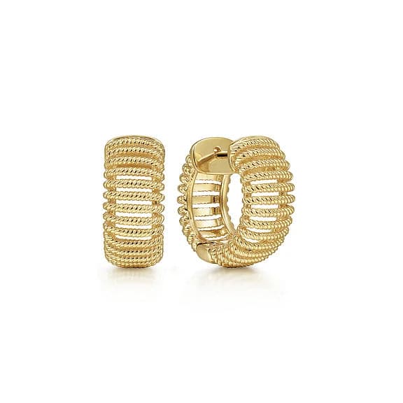 Unmissable Deals On Handmade Jewelry Collections Gabriel & Co. Yellow Gold Wide Open Pattern Huggies Unmissable Deals On Handmade Jewelry Collections Gabriel & Co. Yellow Gold Wide Open Pattern Huggies