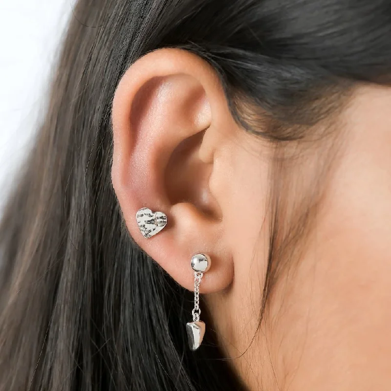 Classic And Modern Jewelry Styles On Sale Grecian Heart Sleep Stud Earrings + Solitaire Moissanite Chain Stud Earrings Classic And Modern Jewelry Styles On Sale Grecian Heart Sleep Stud Earrings + Solitaire Moissanite Chain Stud Earrings