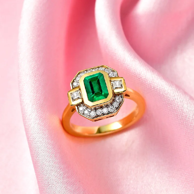Stunning Jewelry At Even More Stunning Prices Grecian Octagon Emerald Halo Ring + Grecian Hammered Globe Stud Earrings Stunning Jewelry At Even More Stunning Prices Grecian Octagon Emerald Halo Ring + Grecian Hammered Globe Stud Earrings
