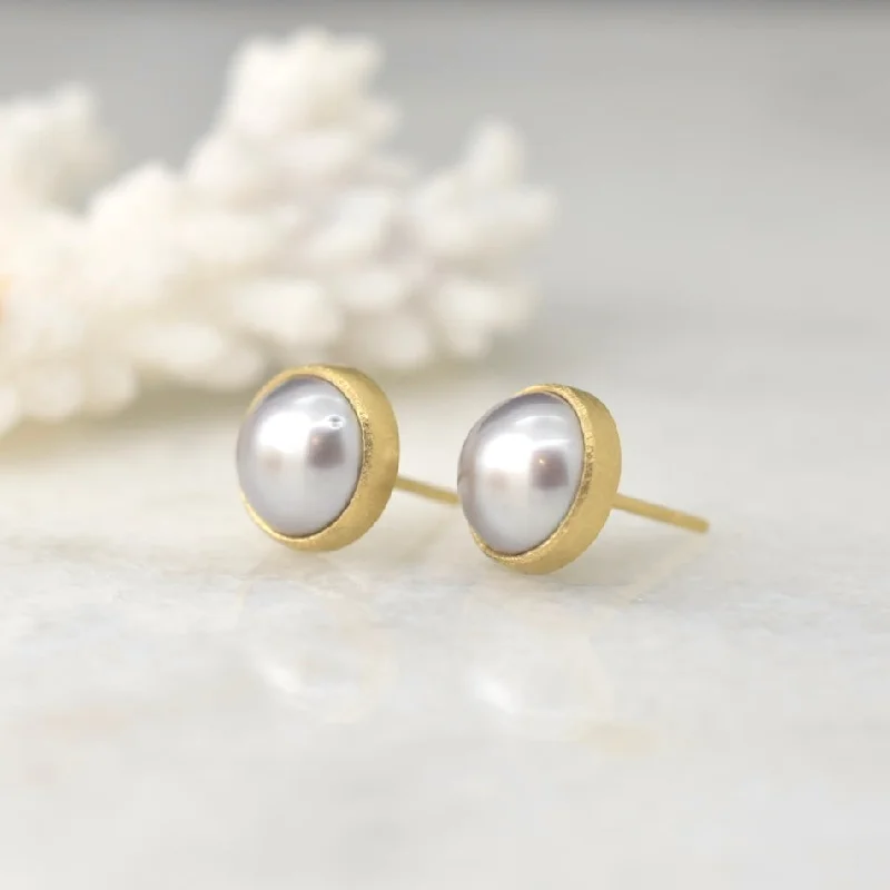 Limited-Stock Jewelry Sale – Shop Before It's Gone Twilight Grey Tahitian Pearl Stud Earrings Limited-Stock Jewelry Sale – Shop Before It's Gone Twilight Grey Tahitian Pearl Stud Earrings