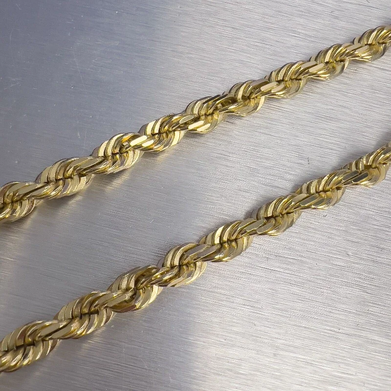 Clearance Sale On High-End Jewelry Collections HEAVY 14k Yellow Gold Rope Link 6.75mm Chain Necklace 21.5" 93.7g EXTRA THICK Clearance Sale On High-End Jewelry Collections HEAVY 14k Yellow Gold Rope Link 6.75mm Chain Necklace 21.5" 93.7g EXTRA THICK