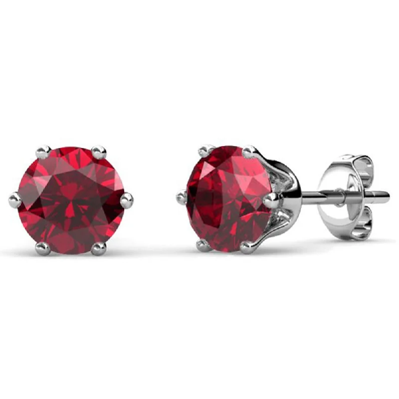 Limited-Stock Jewelry Clearance – Grab Your Favorites Now January Birthstone Garnet Earrings 18k White Gold Plated Stud Earrings with 1CT Swarovski Crystal Limited-Stock Jewelry Clearance – Grab Your Favorites Now January Birthstone Garnet Earrings 18k White Gold Plated Stud Earrings with 1CT Swarovski Crystal