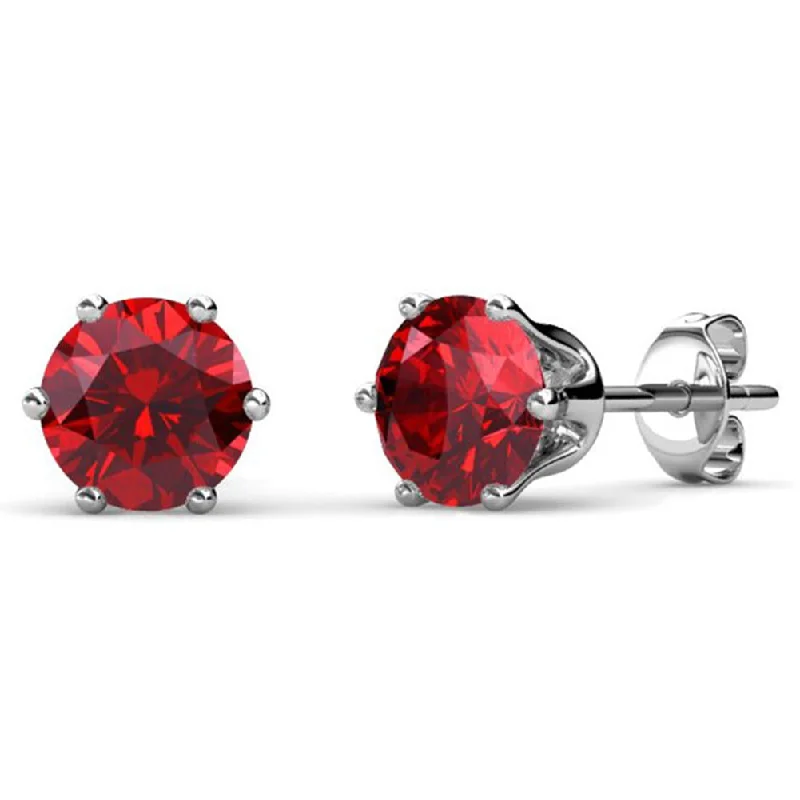 Exclusive Jewelry Bundles At Discounted Rates July Birthstone Ruby Earrings, 18k White Gold Plated Stud Earrings with 1CT Swarovski Crystal Exclusive Jewelry Bundles At Discounted Rates July Birthstone Ruby Earrings, 18k White Gold Plated Stud Earrings with 1CT Swarovski Crystal