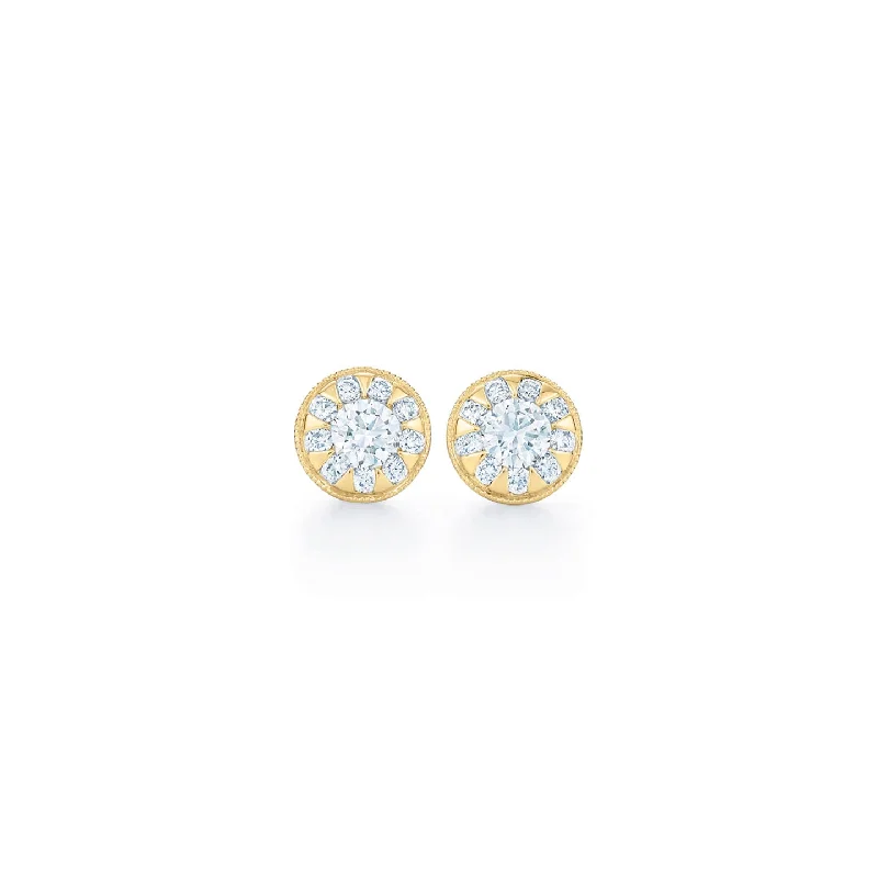 Special Deals On Handcrafted And Designer Jewelry KWIAT Sunburst Round Diamond Stud Earrings E-2181-20-DIA-18KY Special Deals On Handcrafted And Designer Jewelry KWIAT Sunburst Round Diamond Stud Earrings E-2181-20-DIA-18KY