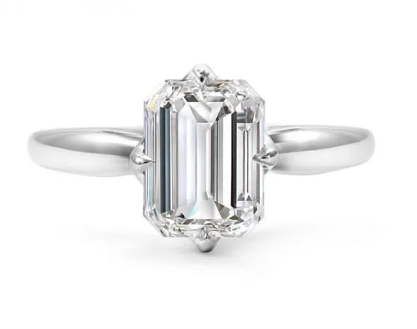 Celebrate With Sparkle – Jewelry Sale Now Live Lab-Set Emerald-Cut Solitaire Engagement Ring Celebrate With Sparkle – Jewelry Sale Now Live Lab-Set Emerald-Cut Solitaire Engagement Ring