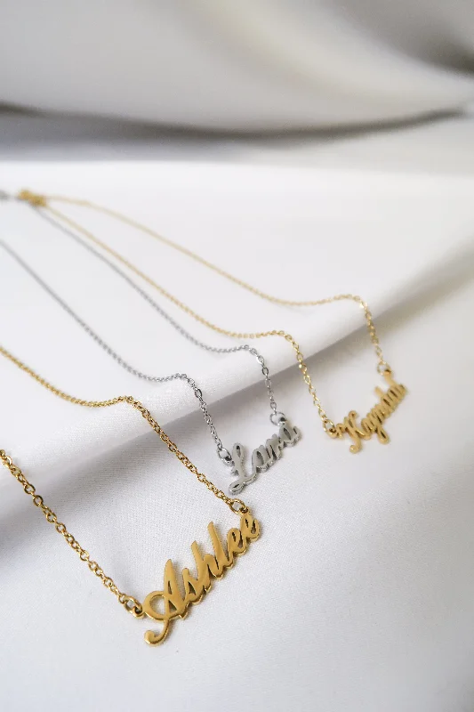 Shop Handcrafted Jewelry At Special Promotional Rates I'm a Catch Stainless Steel Nameplate Necklace Shop Handcrafted Jewelry At Special Promotional Rates I'm a Catch Stainless Steel Nameplate Necklace