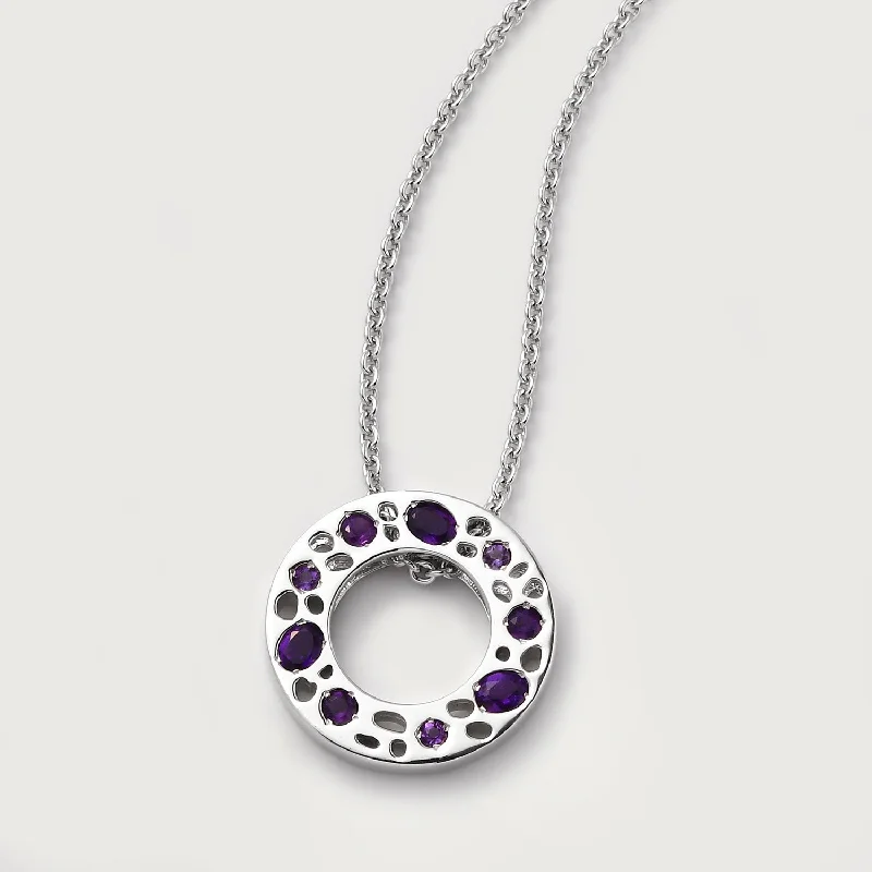 Jewelry Deals That Outshine The Rest Lattice Eternity Necklace + Lattice Disc Stud Earrings with Amethyst Jewelry Deals That Outshine The Rest Lattice Eternity Necklace + Lattice Disc Stud Earrings with Amethyst