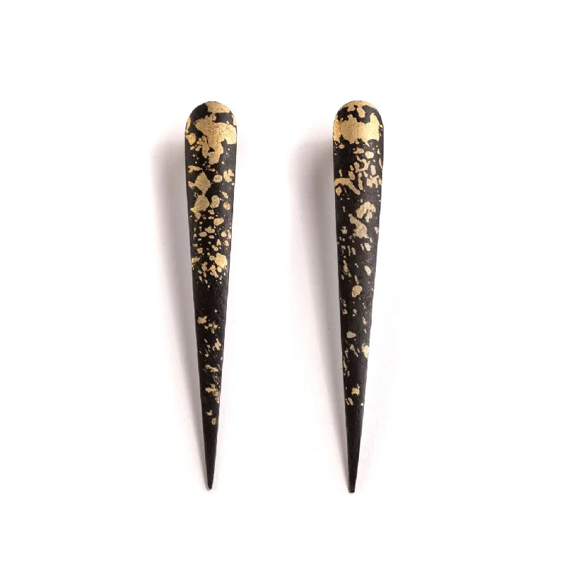 Classic And Modern Jewelry Styles On Sale Logan James Designs Steel & Gold Talon Earrings Classic And Modern Jewelry Styles On Sale Logan James Designs Steel & Gold Talon Earrings