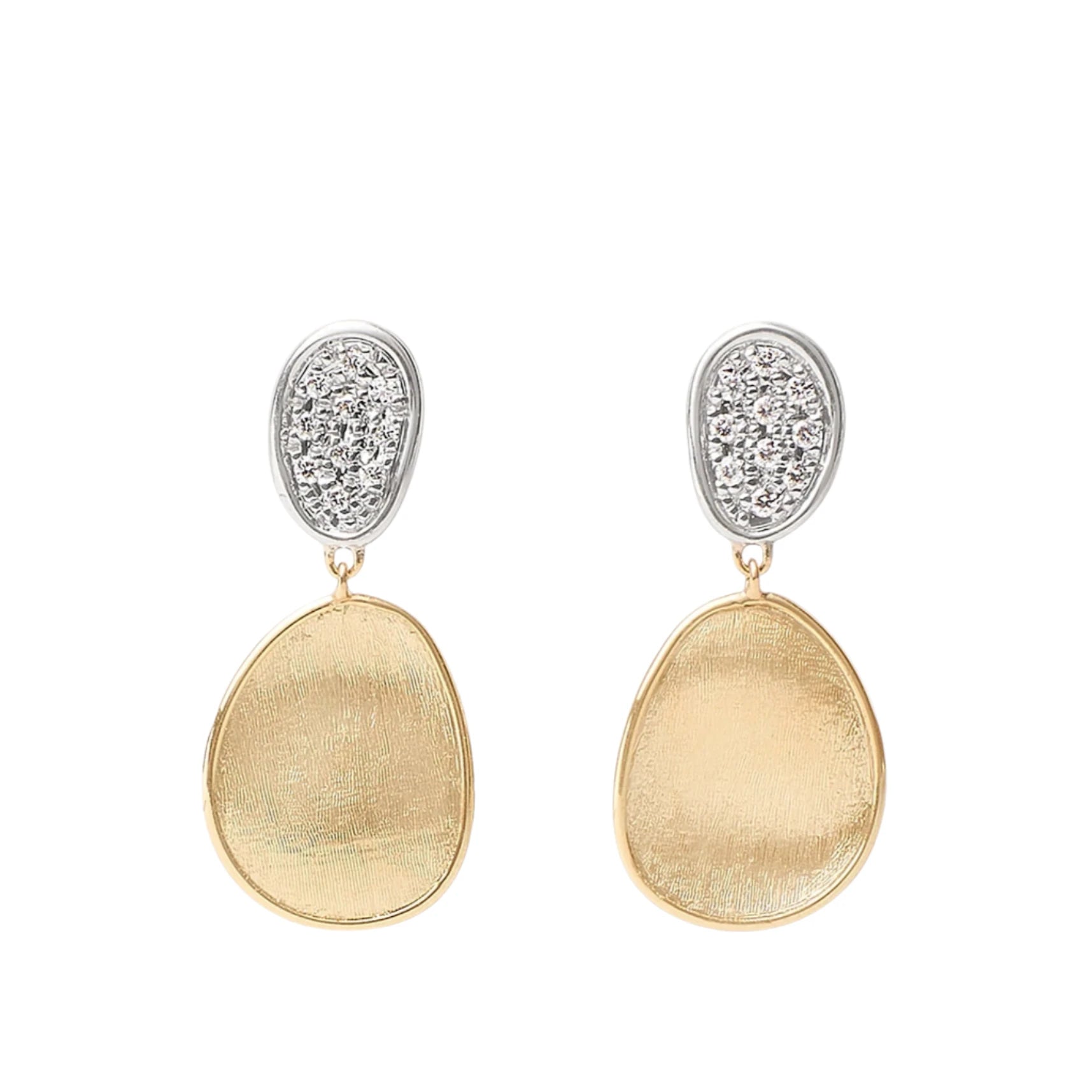 Shop Handcrafted Jewelry At Special Promotional Rates Marco Bicego® 'Lunaria' Gold & Diamond Two Drop Earrings Shop Handcrafted Jewelry At Special Promotional Rates Marco Bicego® 'Lunaria' Gold & Diamond Two Drop Earrings