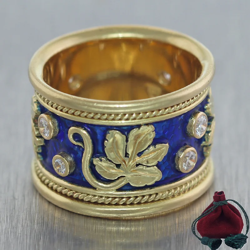 Once-A-Year Jewelry Sale – Grab Your Favorites Now Elizabeth Gage 18k Yellow Gold Templar Collection Diamond Vine Leaf Ring Once-A-Year Jewelry Sale – Grab Your Favorites Now Elizabeth Gage 18k Yellow Gold Templar Collection Diamond Vine Leaf Ring