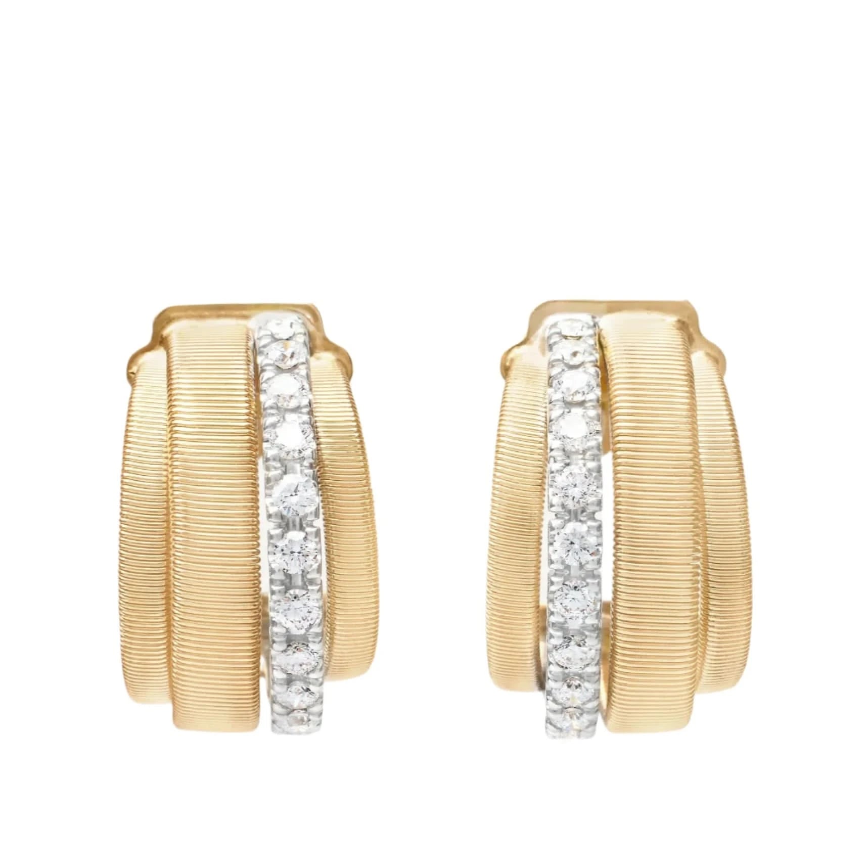 Timeless Elegance, Temporary Discounts – Act Fast Marco Bicego Gold Coil and Diamond Huggie Earrings Timeless Elegance, Temporary Discounts – Act Fast Marco Bicego Gold Coil and Diamond Huggie Earrings