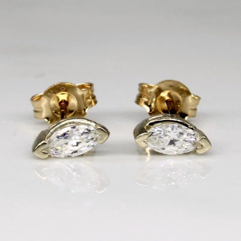 Fashion-Forward Jewelry At Exclusive Discounts Marquise Cut Diamond Stud Earrings | 0.42ctw | Fashion-Forward Jewelry At Exclusive Discounts Marquise Cut Diamond Stud Earrings | 0.42ctw |