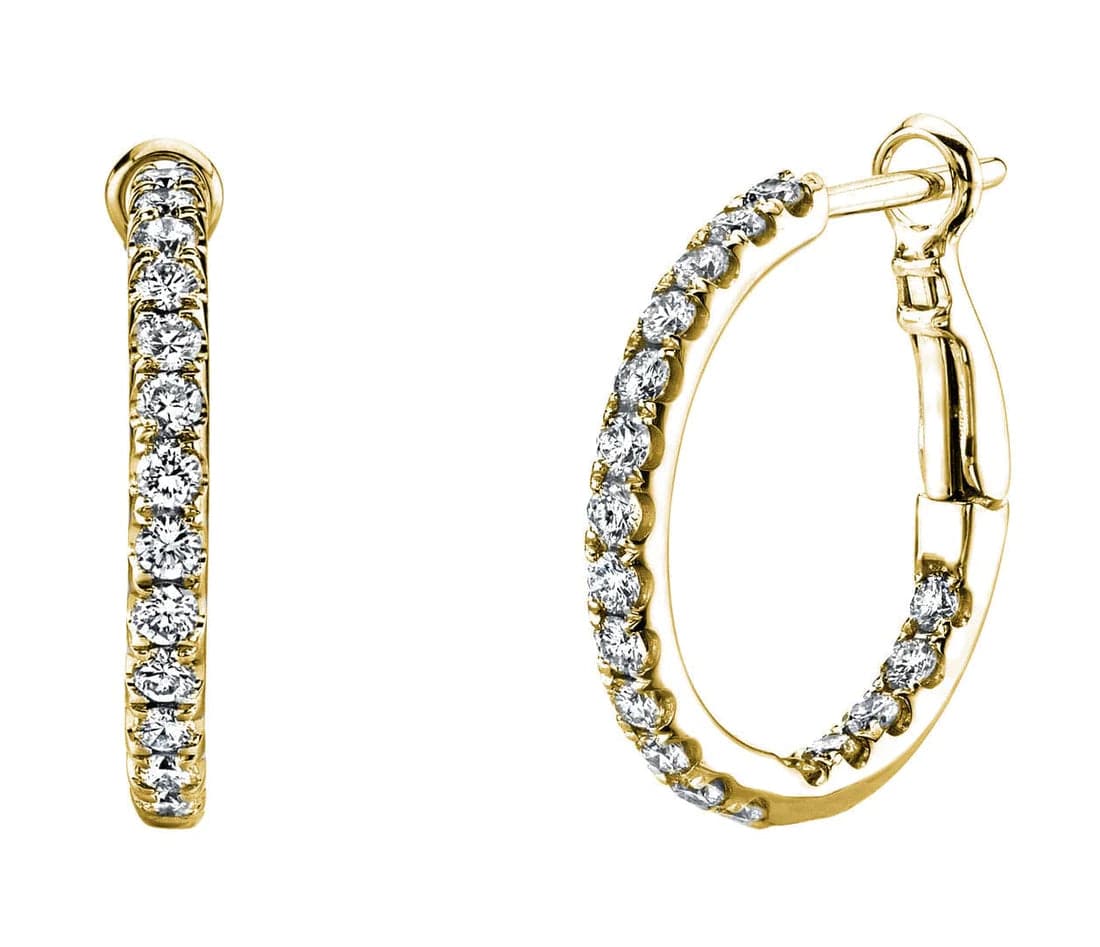 Shop Fine Jewelry With Exclusive Savings Inside-Out Diamond Hoops