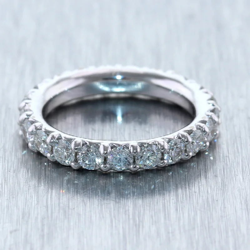 Your Dream Jewelry At Dream Prices Modern 14k White Gold 2.13ctw Diamond Eternity Wedding Band Ring Your Dream Jewelry At Dream Prices Modern 14k White Gold 2.13ctw Diamond Eternity Wedding Band Ring