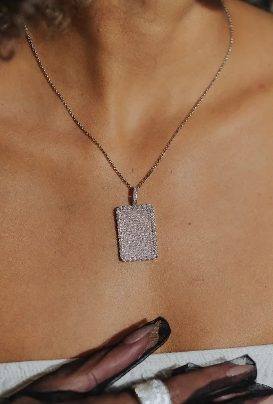 Luxury Jewelry At Unbeatable Discounts .925 Sterling Silver 5 Carat Moissanite World Wonder Dog Tag **READY-TO-SHIP** Luxury Jewelry At Unbeatable Discounts .925 Sterling Silver 5 Carat Moissanite World Wonder Dog Tag **READY-TO-SHIP**