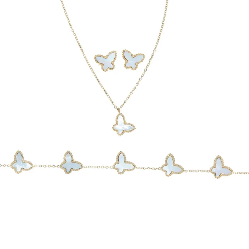 Flash Deals On Fine Jewelry – Shop Before It's Gone 316L Stainless Steel Free Spirit Butterfly Necklace Bracelet Earring Trio Flash Deals On Fine Jewelry – Shop Before It's Gone 316L Stainless Steel Free Spirit Butterfly Necklace Bracelet Earring Trio