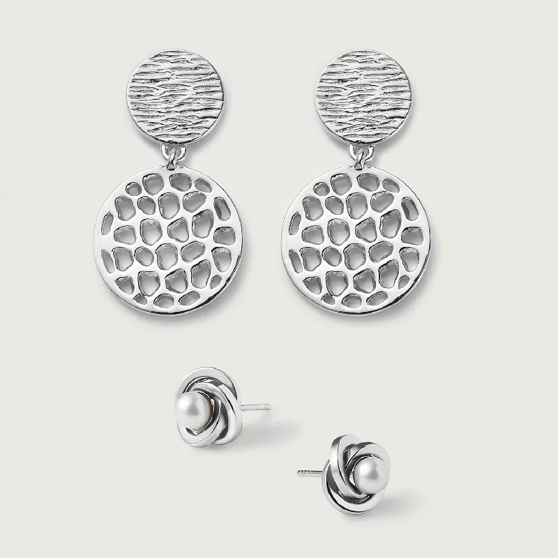 Breathtaking Jewelry At Limited-Time Savings Ocean Wave Pearl Solitaire Stud Earrings + Ocean Disc Drop Earrings Breathtaking Jewelry At Limited-Time Savings Ocean Wave Pearl Solitaire Stud Earrings + Ocean Disc Drop Earrings
