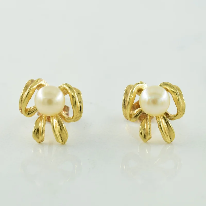 Last Chance To Grab Your Favorite Jewelry At A Discount Pearl Bow Tie Stud Earrings | 0.50ctw | Last Chance To Grab Your Favorite Jewelry At A Discount Pearl Bow Tie Stud Earrings | 0.50ctw |