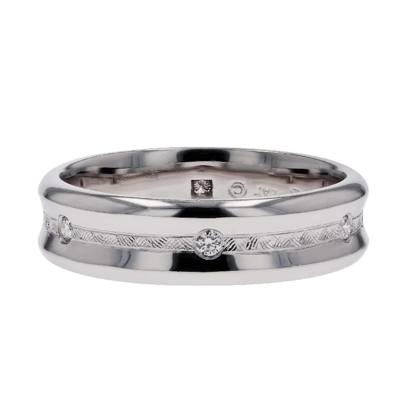 Don't Miss Out – Shop Elegant Jewelry For Less Platinum Diamond-Accented Men's Band Don't Miss Out – Shop Elegant Jewelry For Less Platinum Diamond-Accented Men's Band